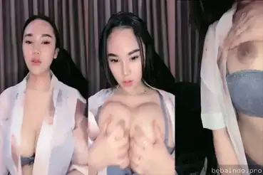 Cewek cantik toket gede pamer body di live